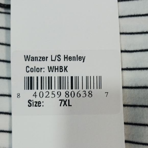 Good Counsel Striped Henley Shirt Size 7XL - Picture 9 of 9